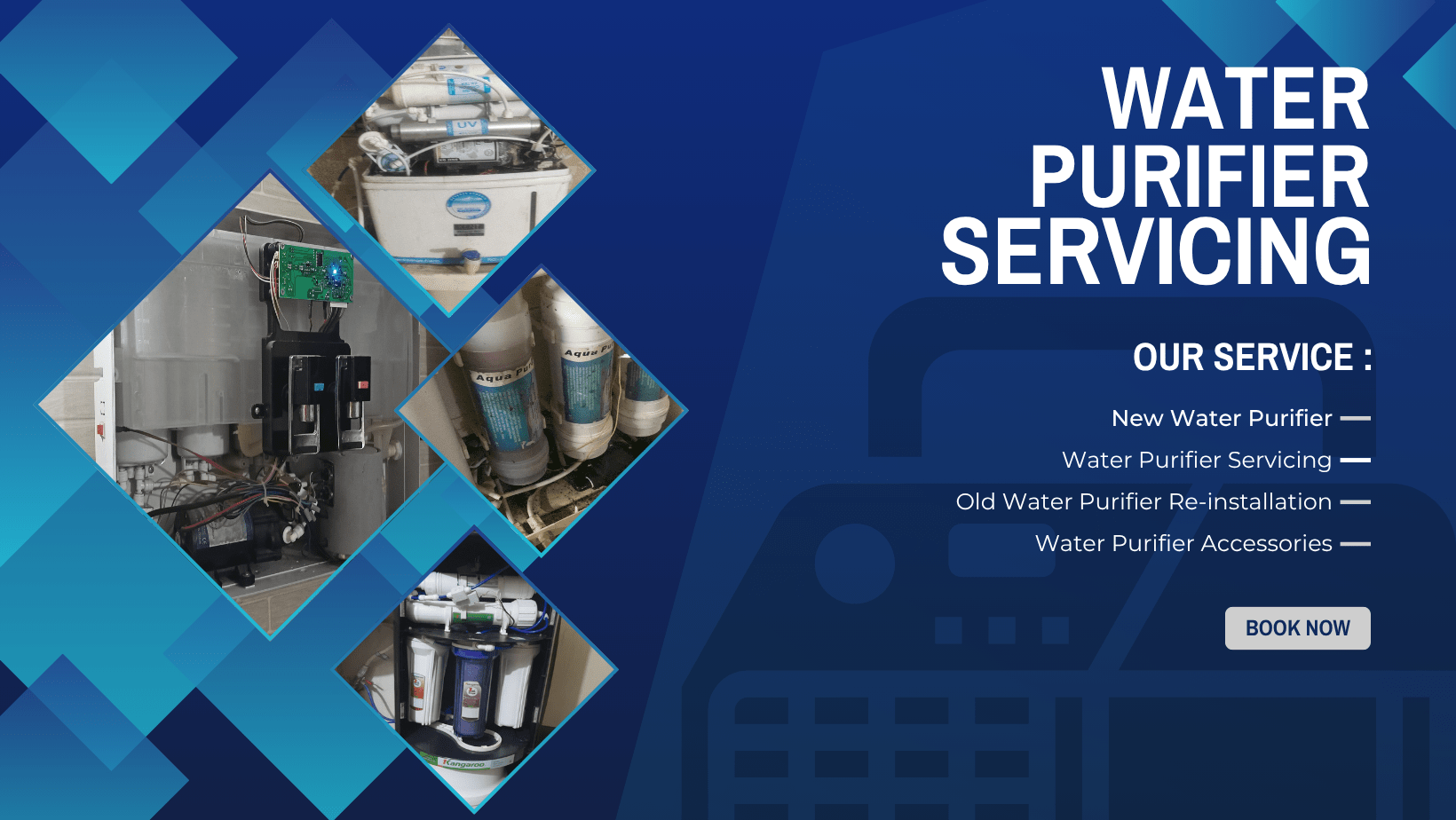 Water Filter Servicing - WaterHub Technology- Water Purifier installation