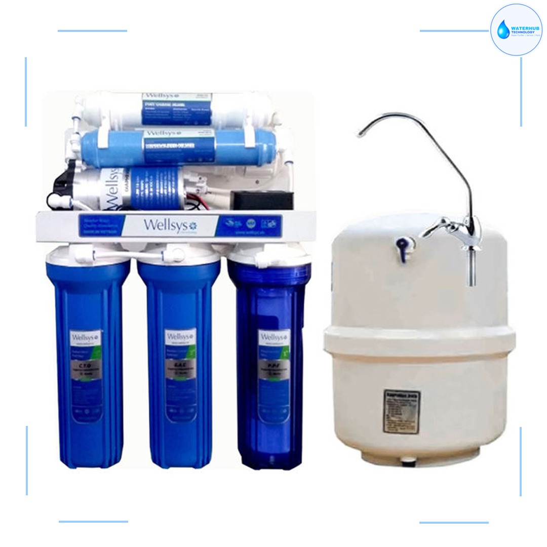 Wellsys 6 Stages RO Water Purifier - WaterHub Technology - Ro Water Filter Price
